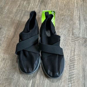 Crocs. Swiftwater cross-strap black slip on shoe.  US women’s size 7!  New!